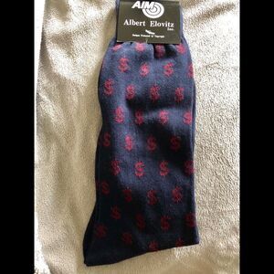 Cute NWT dollar socks by Albert Elovitz (10/13)